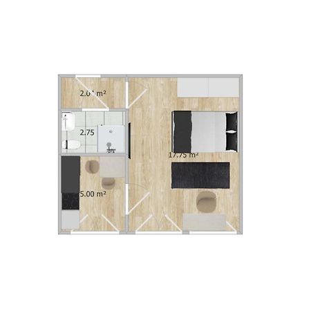 Helles Design-Appartement An Der Messe Essen Luaran gambar