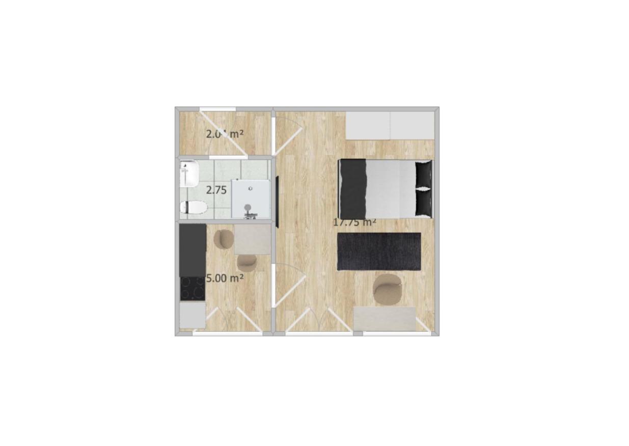 Helles Design-Appartement An Der Messe Essen Luaran gambar